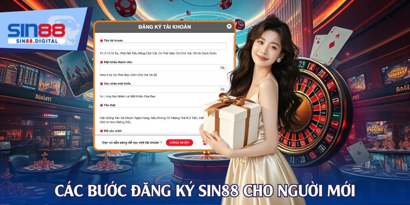 Các bước đăng ký SIN88 cho người mới
