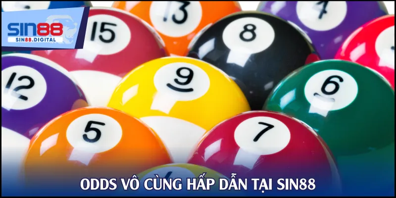 Odds vô cùng hấp dẫn tại SIN88